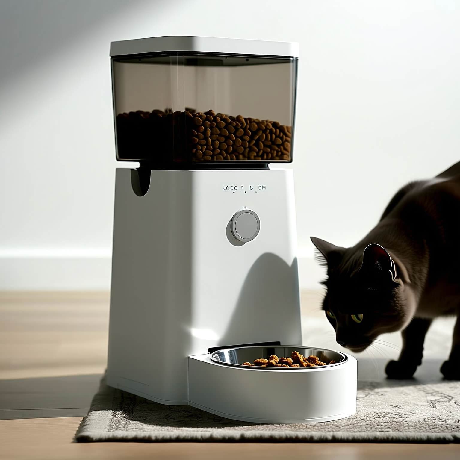 SmartPet foderautomat med knapp